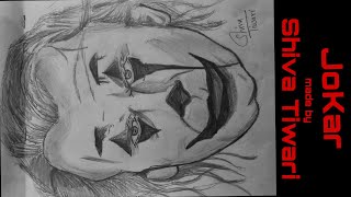 Joker sketch ll easy way to draw ll step by step ll shiva Tiwari .