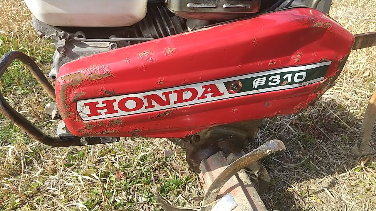 HONDA 耕運機 F410｜エンジン始動OK｜ベルト切れ｜現状渡し ホンダ耕運機F310 ベルト交換 - YouTube