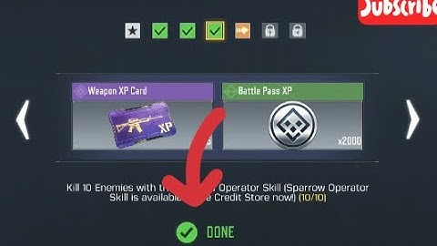 Call Of Duty Mobile Kill 10 enemies with the Sparrow Operator Skill