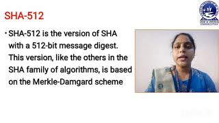 Network security - Secure Hash Algorithm Part-2(SHA-512