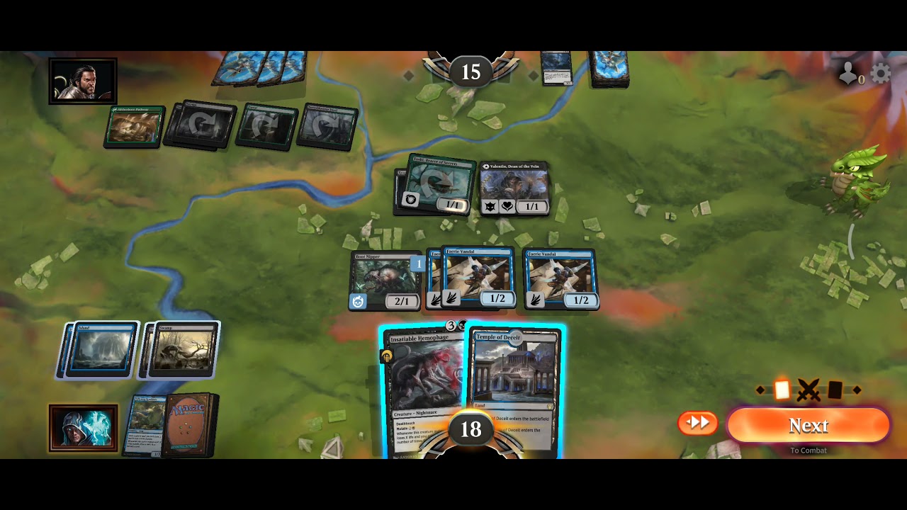 MTG Arena Blue / Black Mutate Deck Vs Black / Green Life Gain Deck