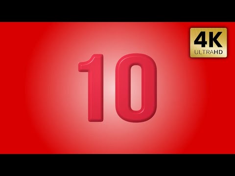 10 Second Count Down Blast Animation   Red   Royalty Free