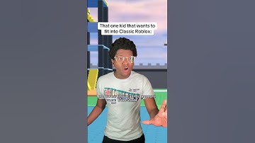Thumbnail of That one kid that wants to fit into Classic Roblox: