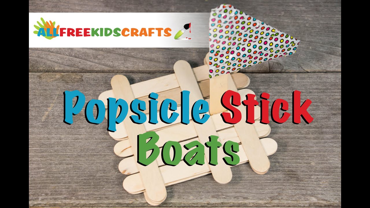 how to make: popsicle stick boat - youtube