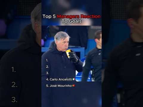 Top 5 Managers Reaction To Goals