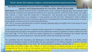 Webinar | From Amendment to Adjudication: Judicial Developments under the IBC Amendment Act, 2026
