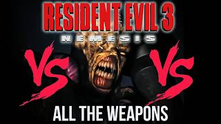 Resident Evil 3 (1999) Nemesis VS ALL Weapons
