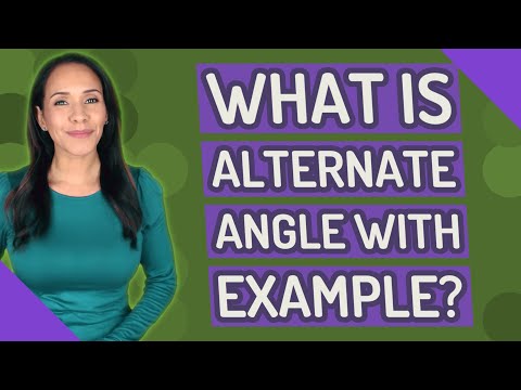 Video: Cos'è l'angolo alternato interno?