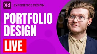LIVE Portfolio Design in Adobe XD