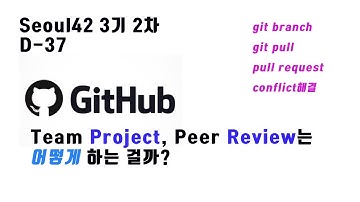 [서울42 라피신 테스트] github 협업 사용법 - git branch, pull, pull request