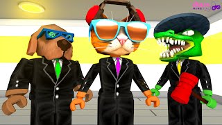 Roblox  ANIMAIS AGENTES NO MARRETÃO (Flee The Facility)