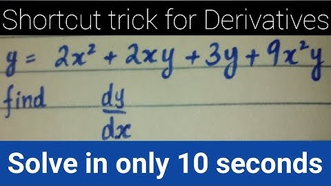 [Shortcut Trick] To find Derivative of Implicit Functions || Solve Derivatives in Seconds