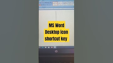 Ms Word Desktop icon shortcut key #shorts #shortsvideo #shortsyoutube
