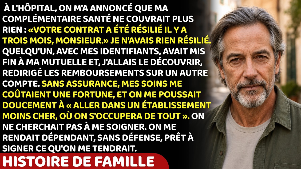 On a résilié ma mutuelle à ma place. Je l’ai appris sur un brancard d’hôpital, quand une employée m’a dit : « Je suis désolé, monsieur, votre contrat a été résilié il y a trois mois. » J’avais 30...