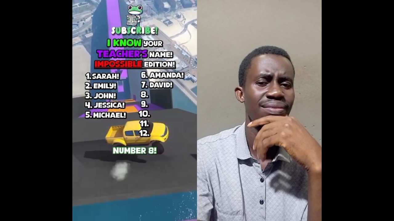 Если я назову имя твоего учителя, ты выбываешь 