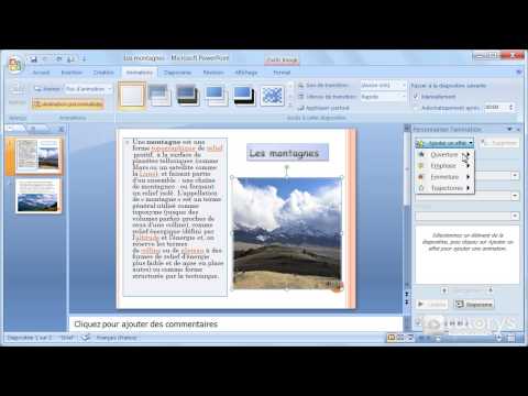 Vidéo: Comment Insérer Une Animation Dans Votre Présentation