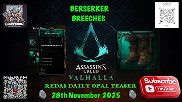 REDAS DAILY OPAL TEASER BERSERKER BREECHES 28/11/25 ACV