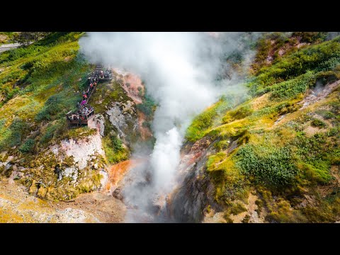 Долина гейзеров - аэросъёмка чудес России Valley of Geysers