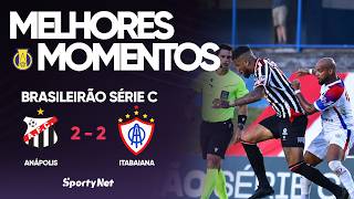O GALO DA COMARCA VENCE EM CASA! - Anápolis 2x0 Itabaiana - Melhores Momentos - Série C