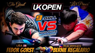 BERNIE REGALARIO VS FEDOR GORST, 9BALL OPEN 2024  HIGHLIGHTS | PINOY COMMENTARY