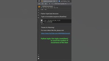 Python tuple: the count() method examples