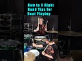 3 Right Hand Tips for Beat Playing 8ビートでの手の叩き方3選 #drums #rudiments #drumlessons