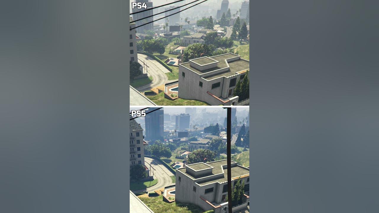 Gta 5 ps4 vs ps5 graphics comparison youtube