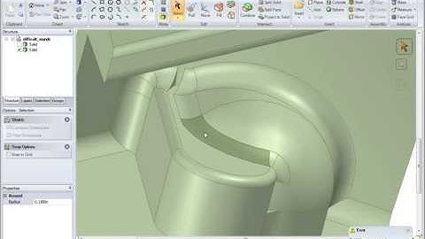 SpaceClaim Round Removal Tip - Split Face and Cap