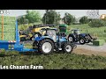 Storage of Alflafa Hay Bales on the Farm, Harvesting & Selling Corn│Les Chazets│FS 19│Timelapse #11