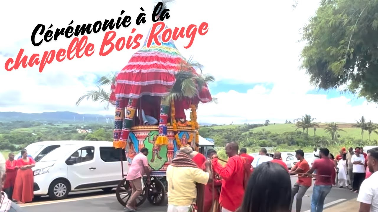 Cérémonie à la chapelle de Bois Rouge Ste Suzanne ( Ile de la Réunion)