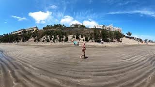 Gran Canaria - Beach Playa El Veril, 360 Vr Video For Oculus Quest, Spain April 2021, Gopro Max