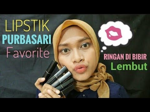 Purbasari Lipstick Review & Swatches. 