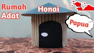 Ide kreatif ‼️ Rumah Adat Honai Papua ‼️Kardus Bekas