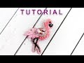 Flamingo Brooch / Step-by-step tutorial / DIY