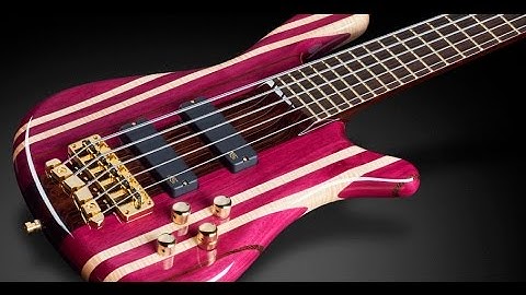 Warwick Custom Shop Masterbuilt - Streamer Stage I 5-String Purple Heart with Stripes #16 3172