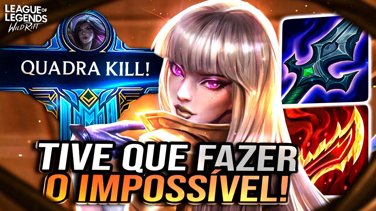 UMA PARTIDA DE LOL NÃO ERA PRA SER TÃO DIFÍCIL ASSIM! KAISA 1V9 NO CHALLENGER | LoL Wild Rift