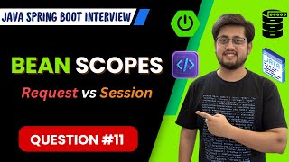 Understanding Bean Scopes: Request vs Session : Java Spring Boot Interview Question 11