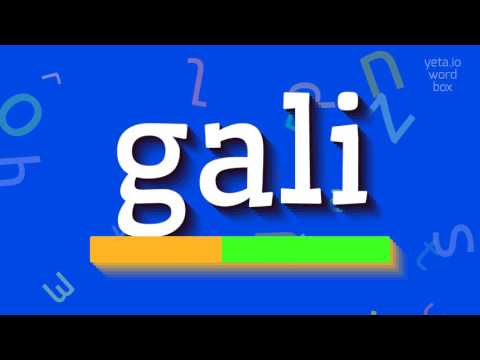 PAANO BIBIGIN ANG GALI Gali HOW TO PRONOUNCE GALI Gali 