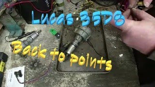 Lucas 35d8 distributor  converting back to points