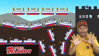 Labo stenen trein | Bouw Treinen #87 | Grappige scheepstrein screenshot 5