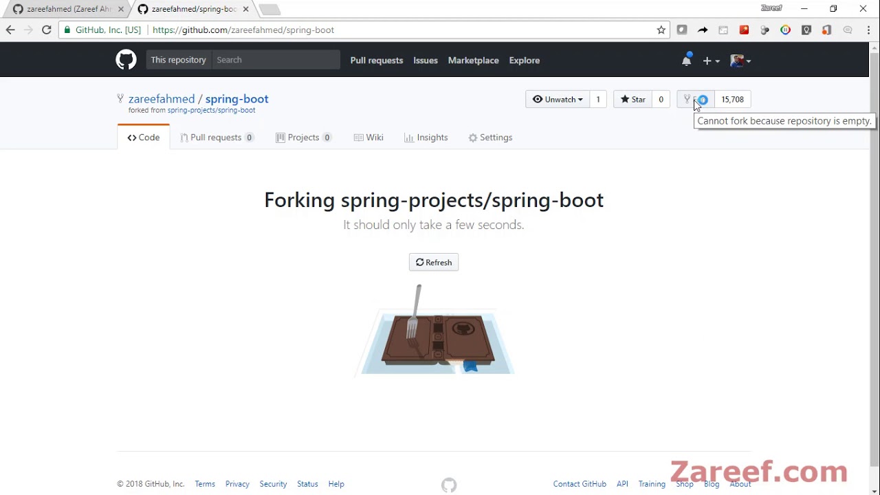 Github How to do forking from a repository? Zareef Ahmed YouTube