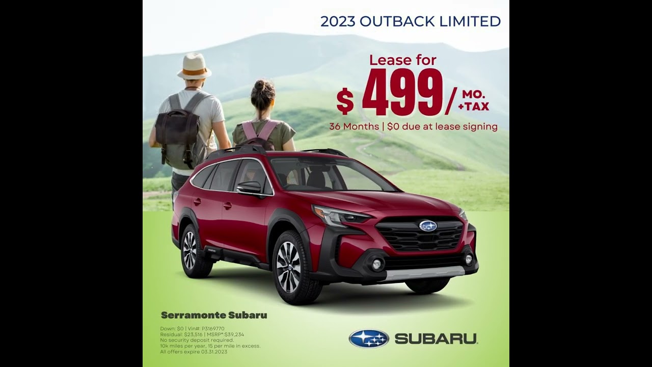 Serramonte Subaru March Specials | Legacy ➕ Outback ➕ WRX ➕ Crosstrek