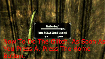 How To Speed Up Waiting On Skyrim (Xbox 360)