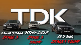 Top Drag Kursk. Класс 12+. Битва поколений Skoda gen2 против gen3. C43 AMG против дачного автомобиля