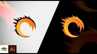 Adobe Illustrator How to Make Fire Alphabet O Logo Design screenshot 1
