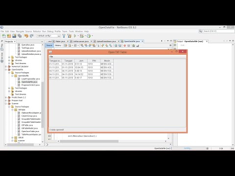 Membuka Data Tabel dalam File TXT dengan Java