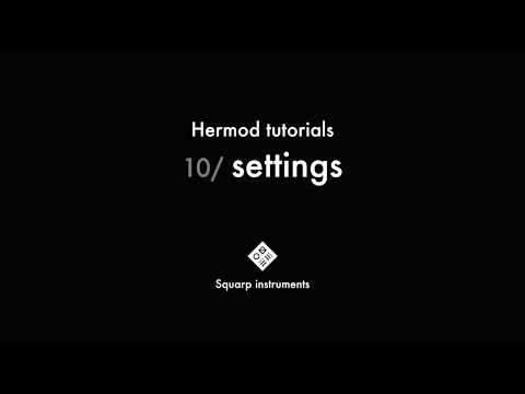 Hermod Tutorials — 10/settings