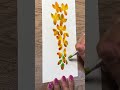 Easy hanging flower painting/ yellow flower painting 💛#satisfyingvideo #art #flowers #paintng