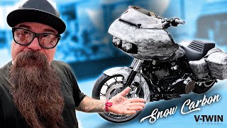 SNOW CARBON Fiber HarleyDavidson Road Glide!