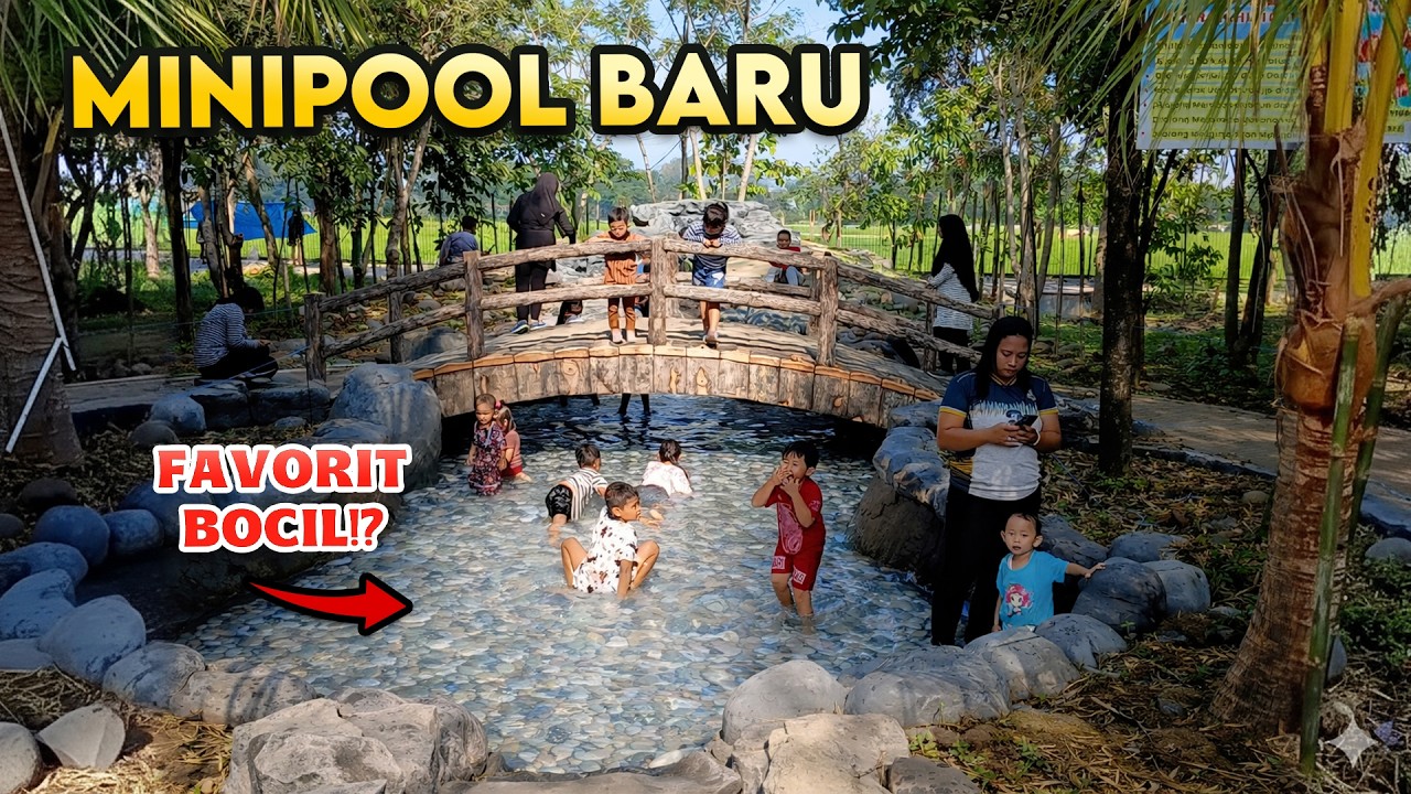 Taman Hutan Kota Madiun Berubah Total! Ada Curug & Sungai Mini, Bocil Langsung Menyerbu!